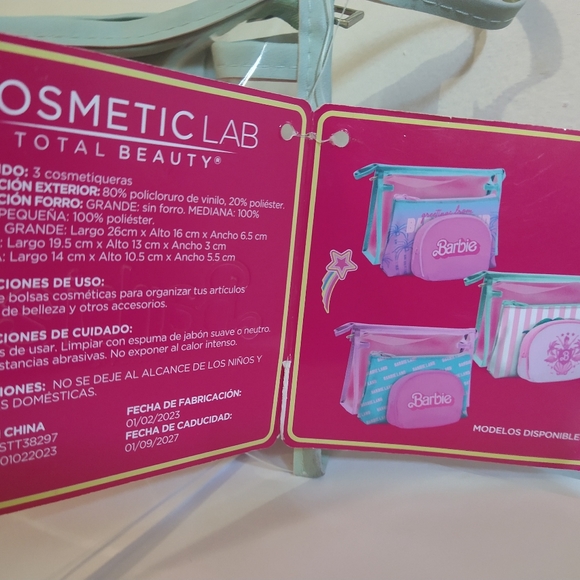 Barbie The Movie Set of Makeup Bags New Mexico Exclusive 🇲🇽 - Picture 8 of 8